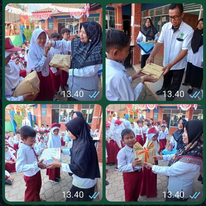 Dewan Guru MIM Grecol Bagikan Hadiah Lomba-lomba HUT RI ke 79